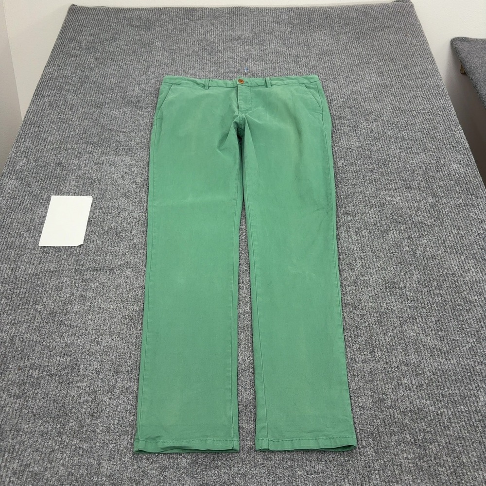 Scotch & Soda Pants Mens 34 Green Cotton Chino Stuart Slim Fit Casual Preppy